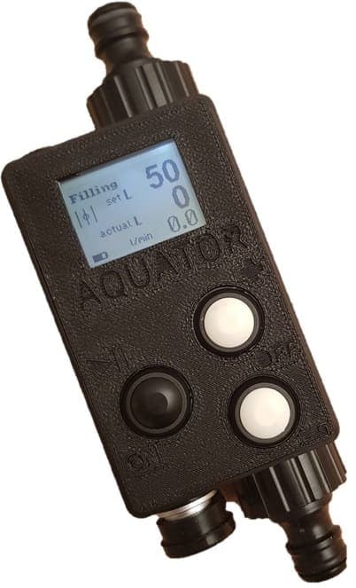 Der Aquator-Wasserballast-Controller mit Display und Anschlüssen