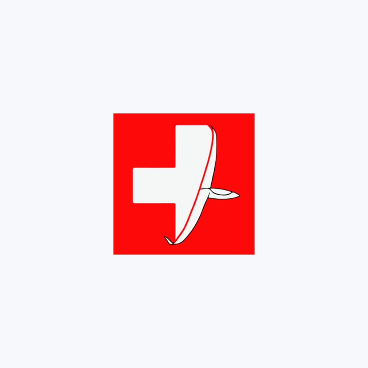 Swiss-Sailplane-Logo auf hellem Studiohintergrund (Produktbild Stofftasche)